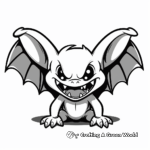 Vampire bat coloring pages