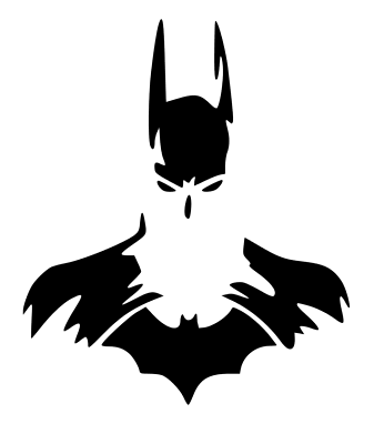 Batman dark knight bust silhouette vinyl decal sticker