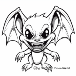 Vampire bat coloring pages