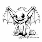 Vampire bat coloring pages