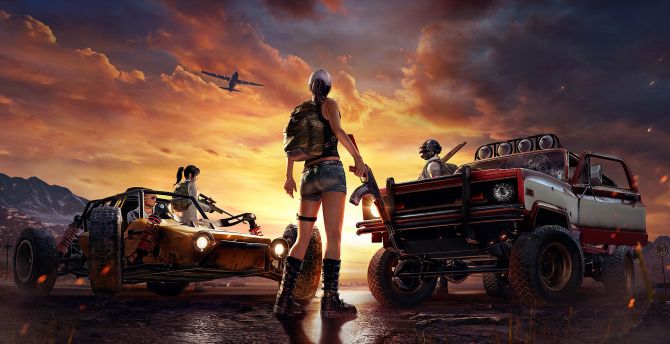 Wallpaper playerunknowns battlegrounds video game artwork desktop wallpaper hd image picture background