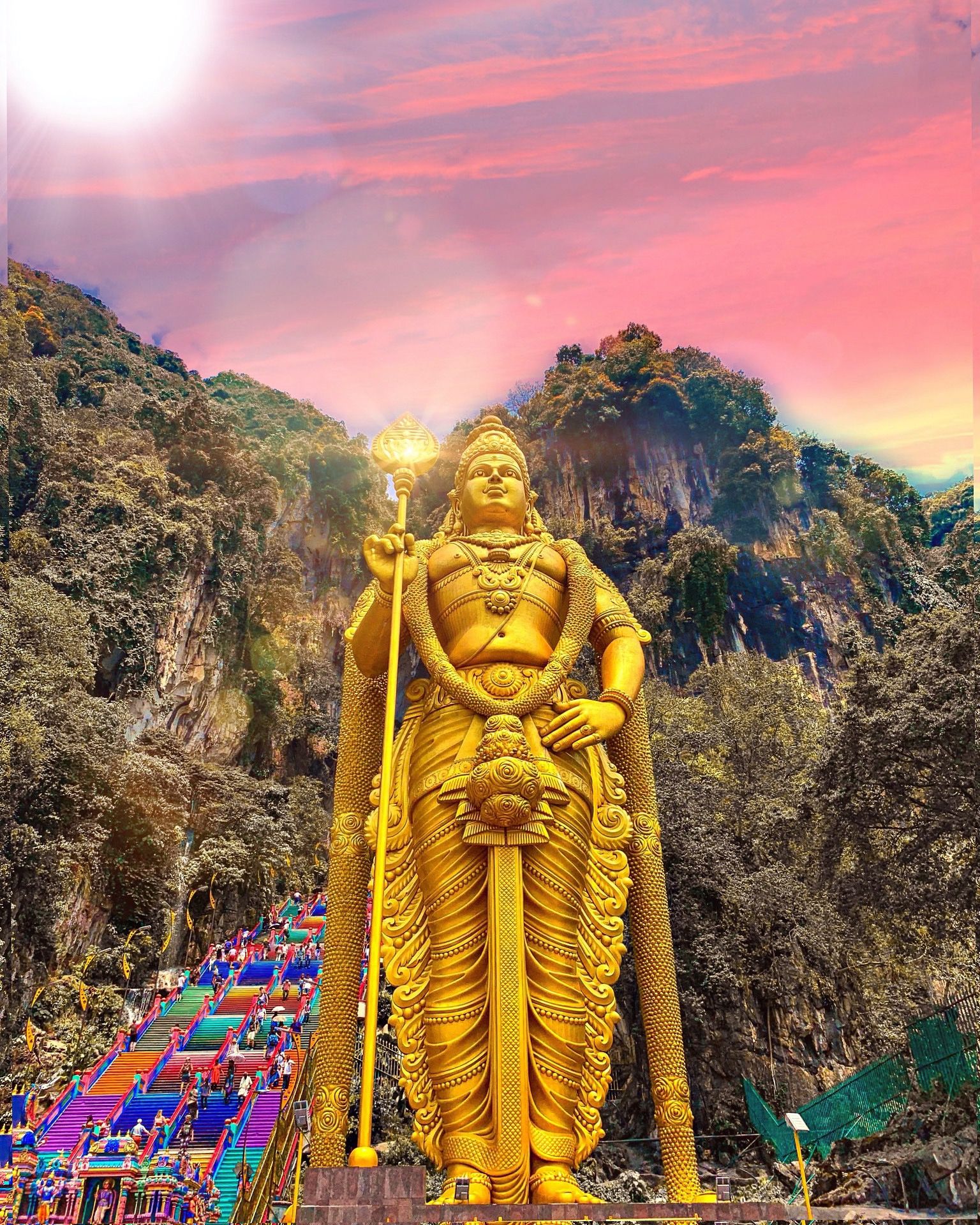 Batu caves murugan temple kuala lumpur malaysia batu caves lord murugan wallpapers lion live wallpaper