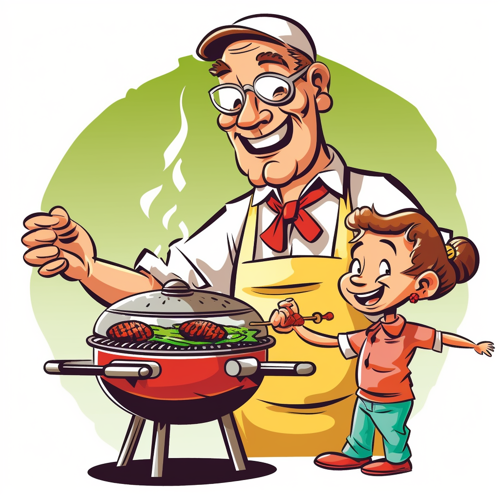 My daddy is a bbq genius clipartwhite backgroun