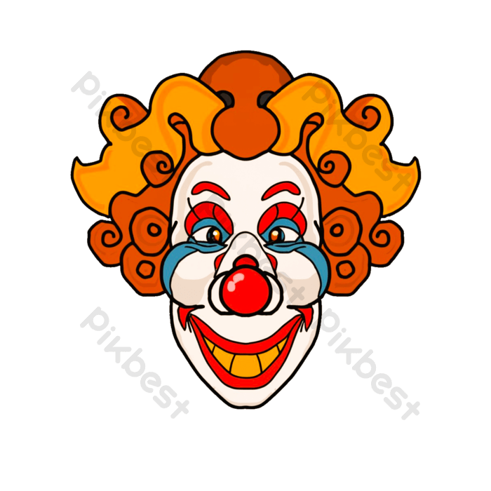 An image of a clown s face coloring pages outline sketch drawing png png images psd free download