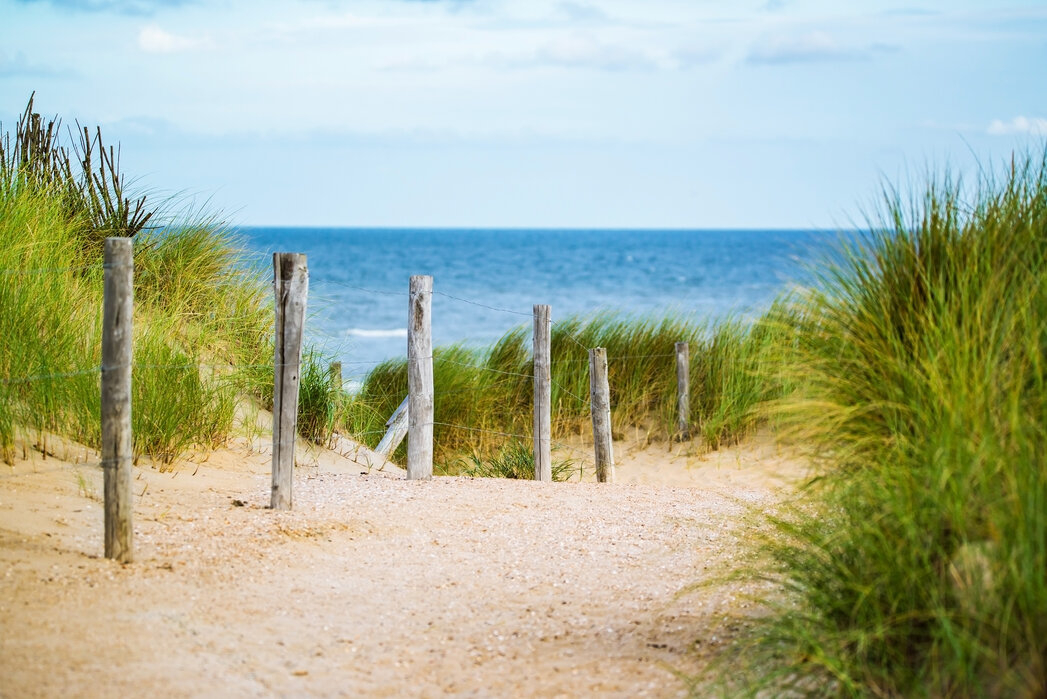 Beach fence â hochwertiges poster â