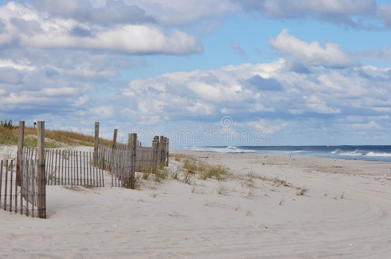 Beach fence stock photos