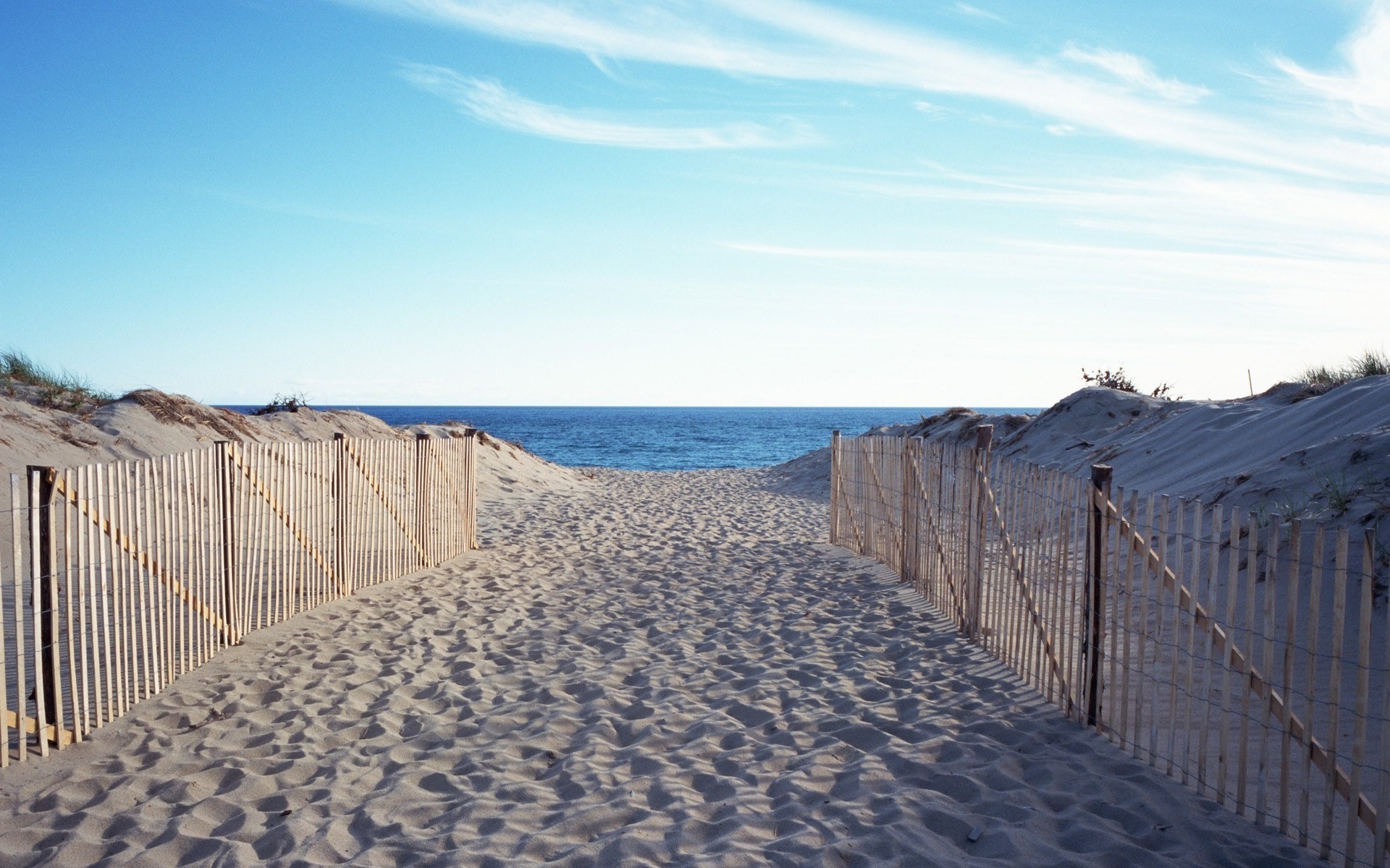 Photography landscape water sea beach sand fence wallpapers hd desktop and mobile backgrounds