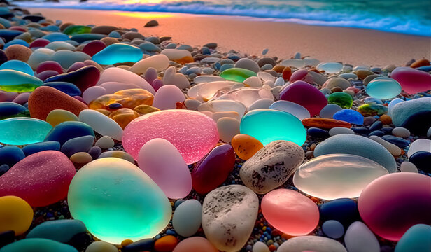 Download beach glass wallpaper Bhmpics