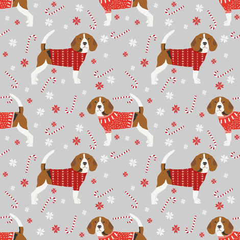 Beagle christmas sweater fabric fabric christmas prints christmas phone wallpaper christmas wallpaper backgrounds