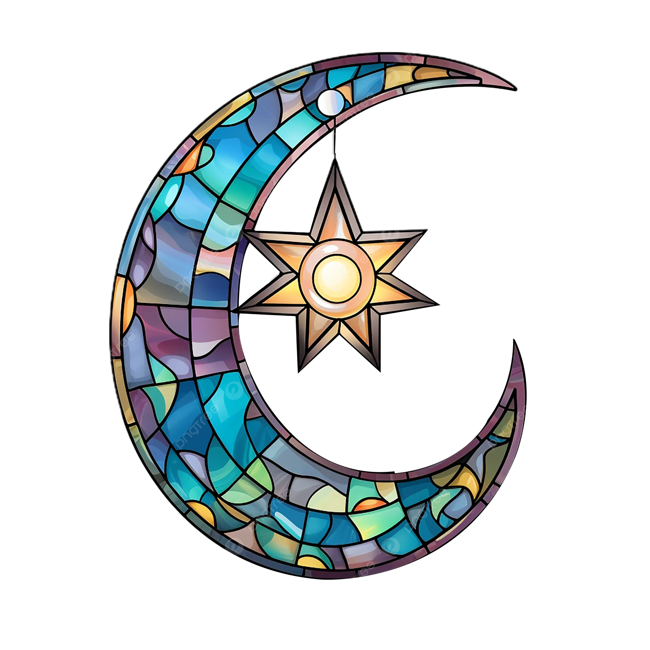 Stained glass png vector psd and clipart with transparent background for free download