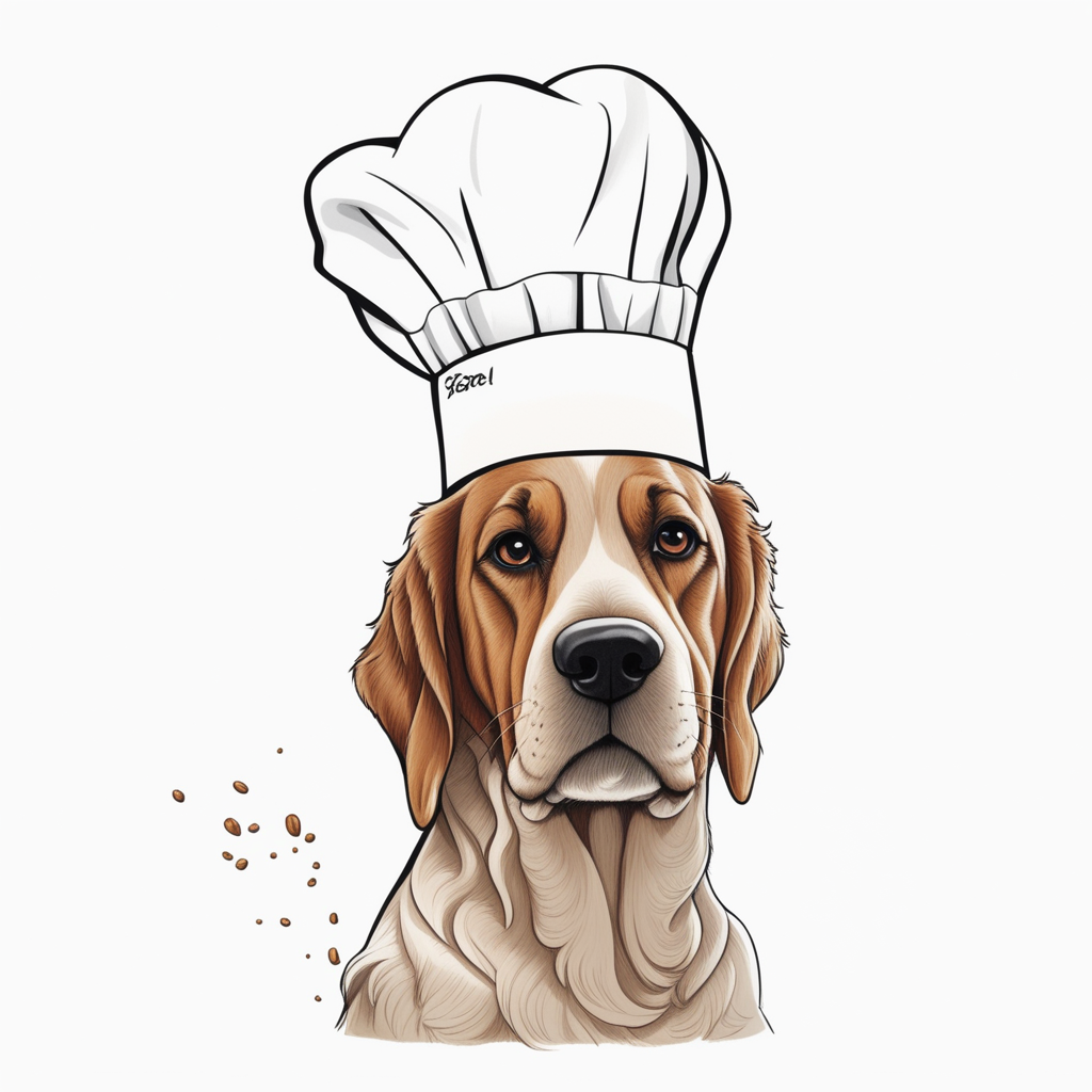 Dog cooking cake katletty logo