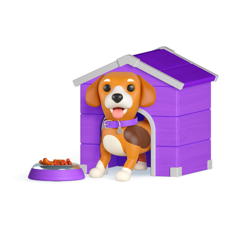 Puppy house d icon download in png obj or blend format