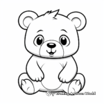 Brown bear coloring pages