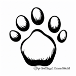 Bear paw coloring pages