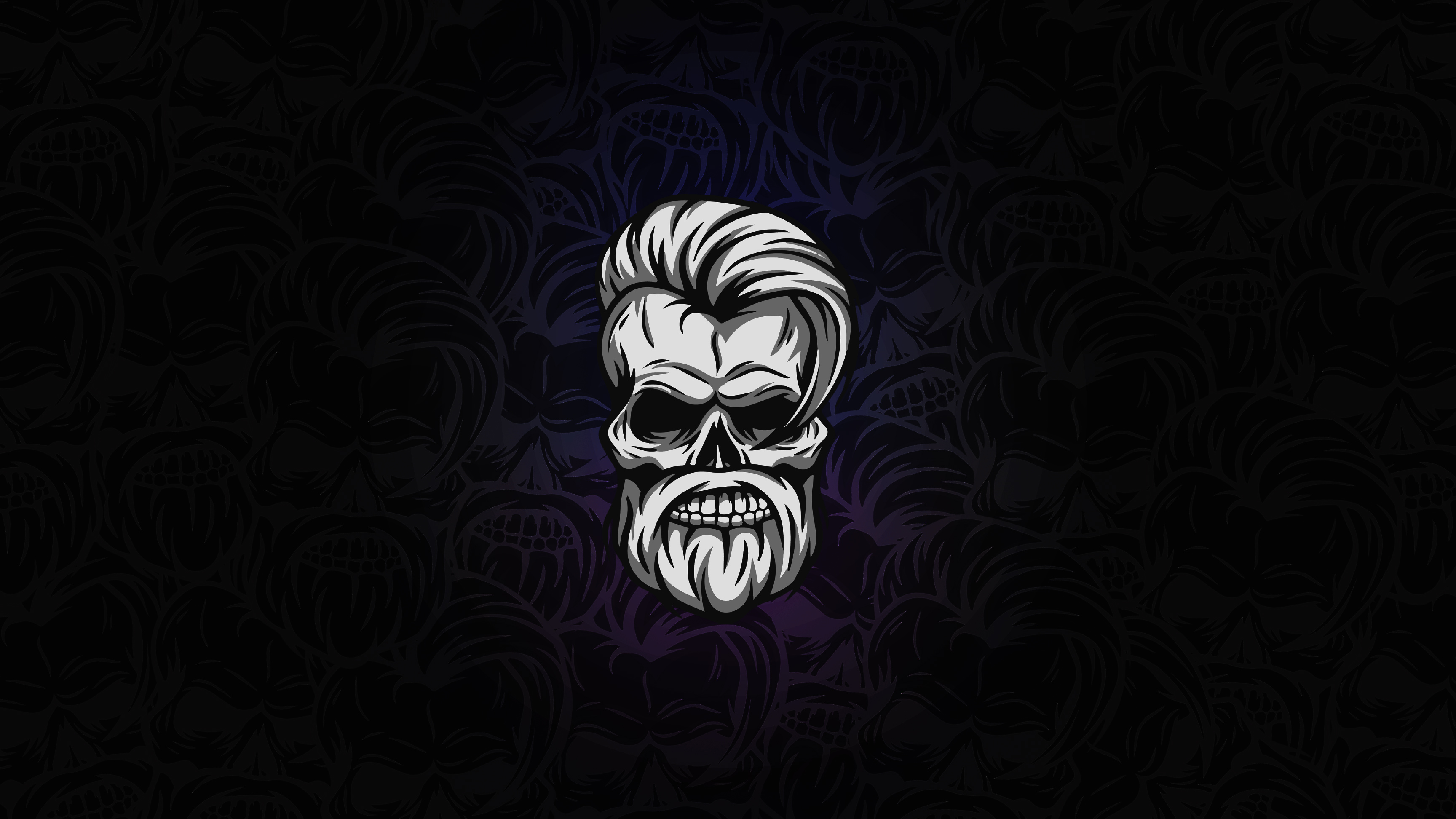 Beard skull dark k hd artist k wallpapers images backgrounds photos and pictures