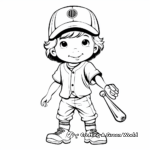 Baseball coloring pages