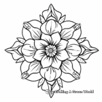 Mandala flower coloring pages