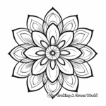 Mandala flower coloring pages