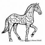 Arabian horse coloring pages