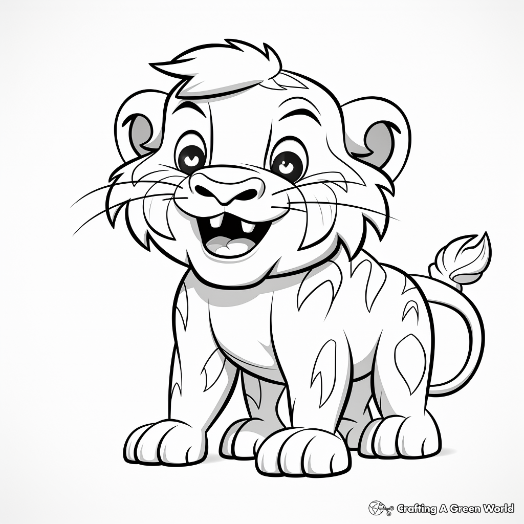 Sabertooth tiger coloring pages