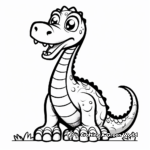 Dinosaur coloring pages for toddlers