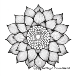 Sunflower coloring pages