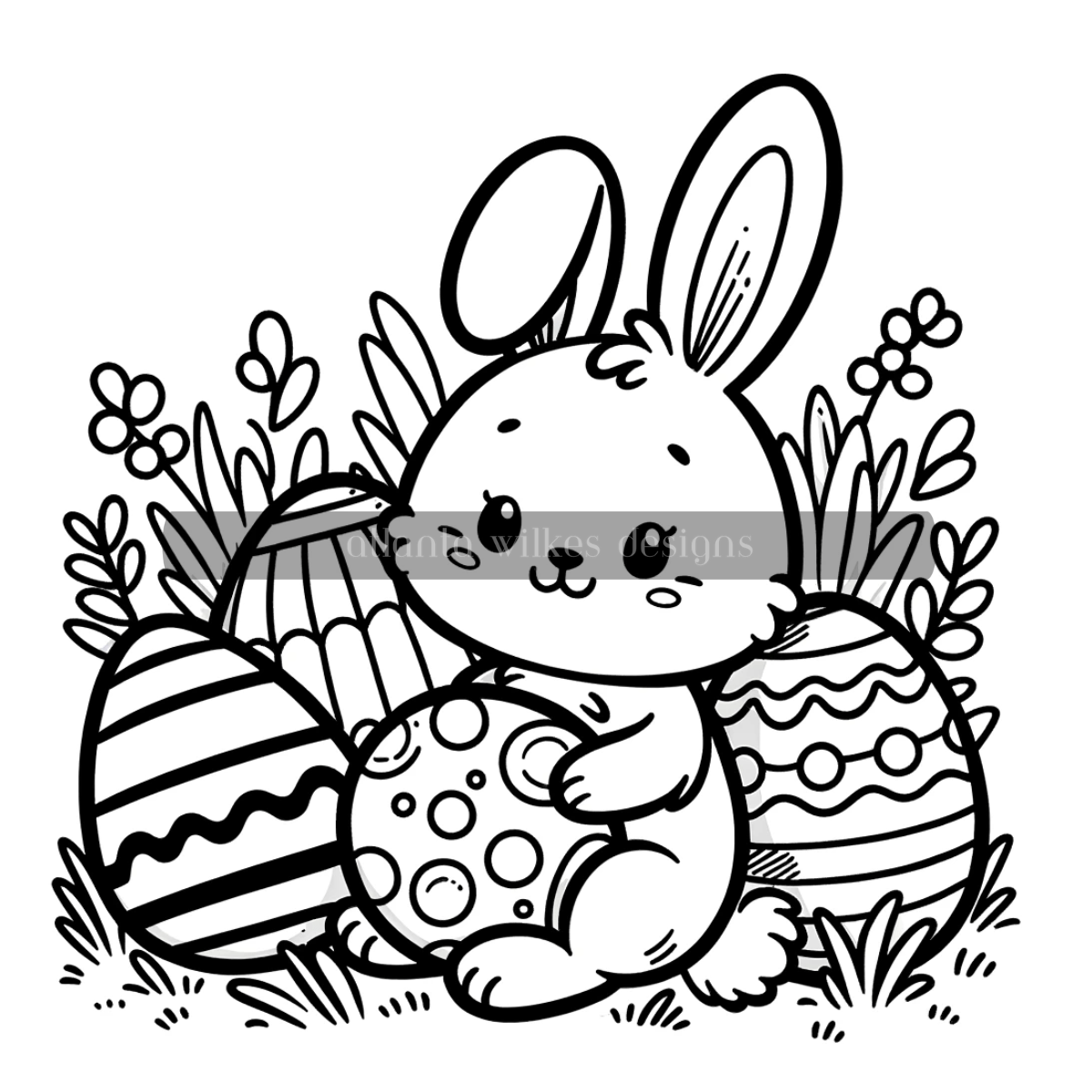 Hoppy easter coloring book download atlanta wilkes designs