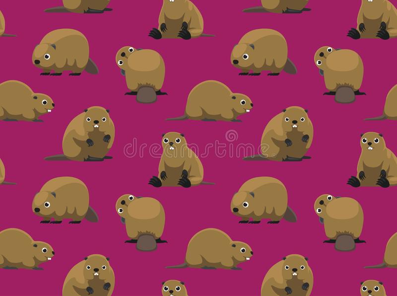 Cute beaver wallpaper stock vector illustration of cartoon