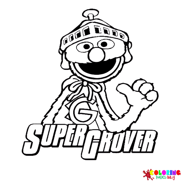 Grover coloring pages