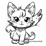 Kitty fairy coloring pages