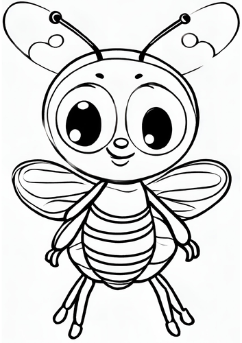 Buzzing with fun adorable honeybee coloring pages for kids of elementary grade teaching resources