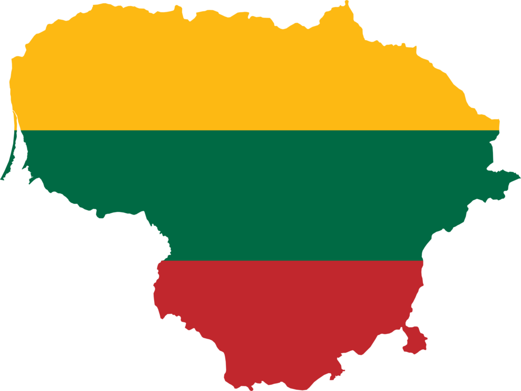 Lithuania flag map and meaning