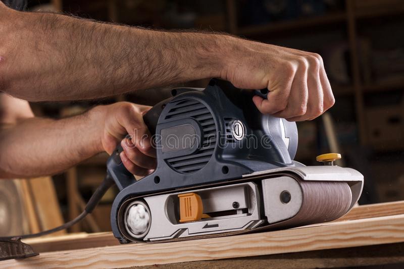 Construction worker tool belt gray stock photos