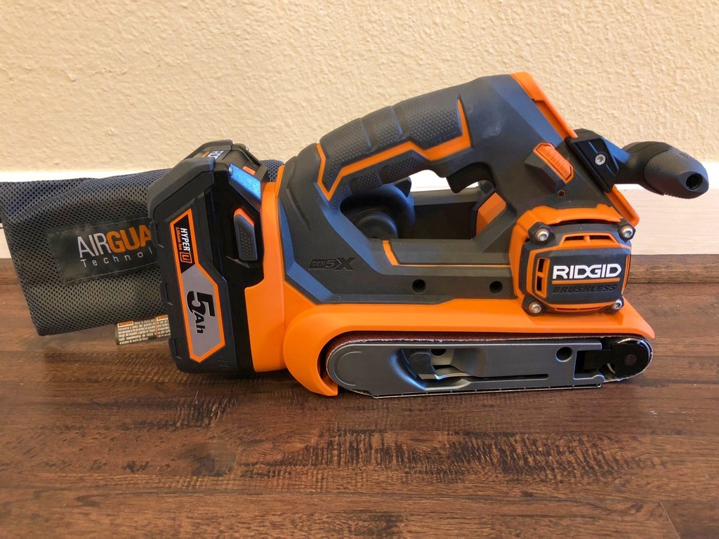 Ridgid cordless belt sander review follow up