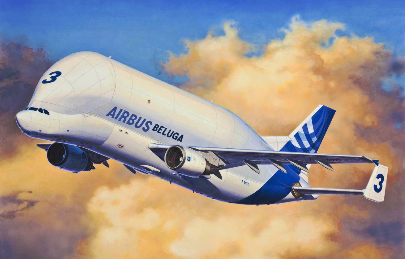 Wallpaper art airplane painting aviation airbus a