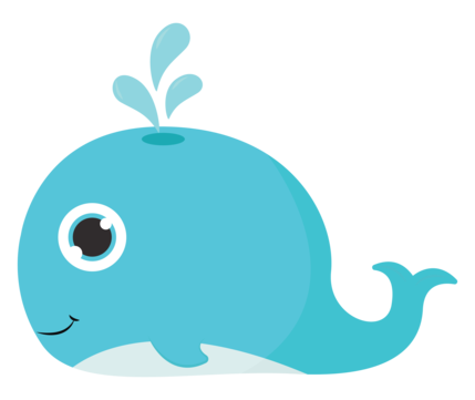 Blue whale png vector psd and clipart with transparent background for free download