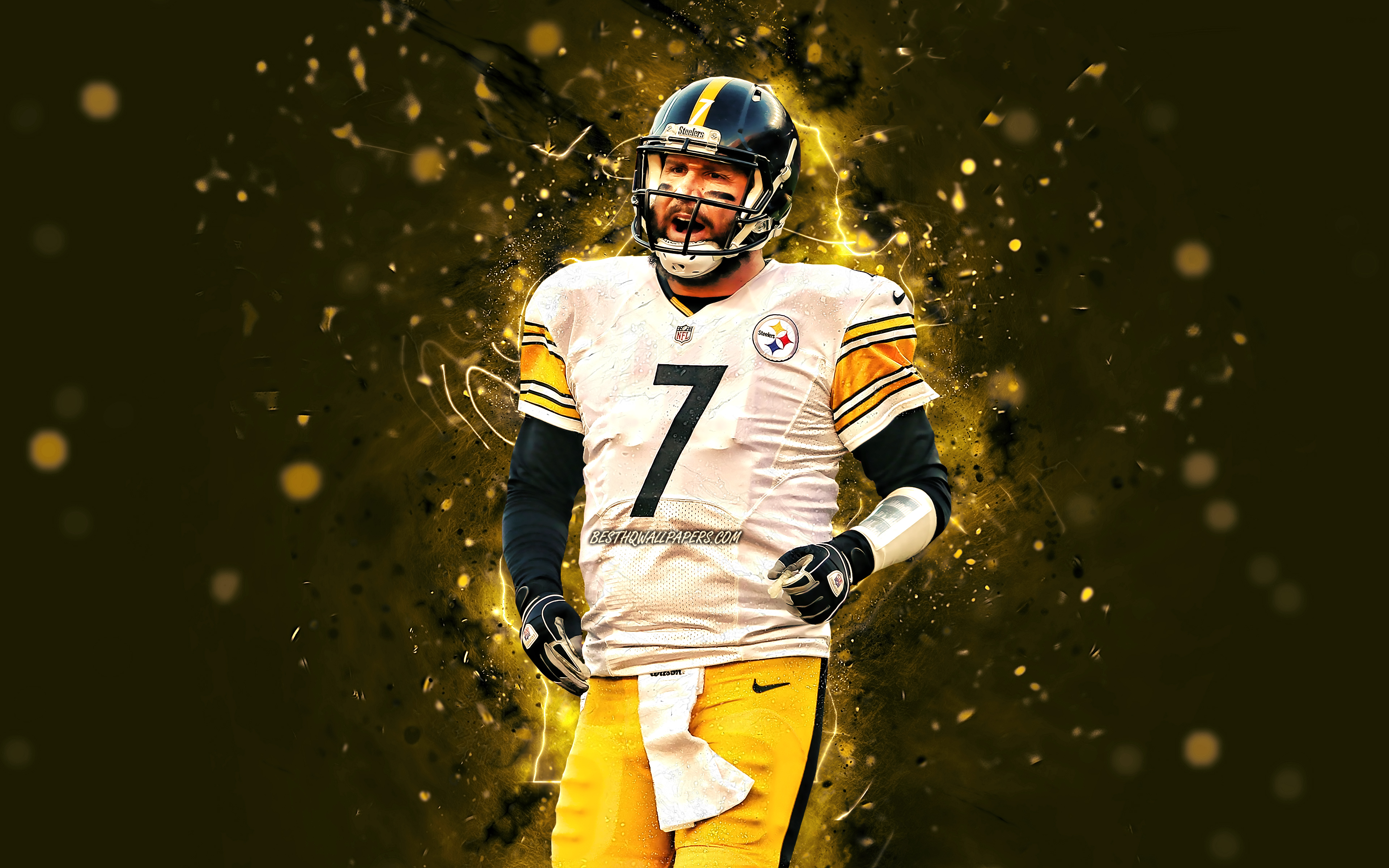 Download wallpapers ben roethlisberger k quarterback pittsburgh steelers american football nfl big ben benjamin todd roethlisberger sr national football league neon lights ben roethlisberger pittsburgh steelers ben roethlisberger k for