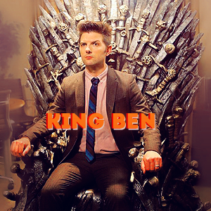 Ben wyatt in the iron throne icon x by chiaratippy on