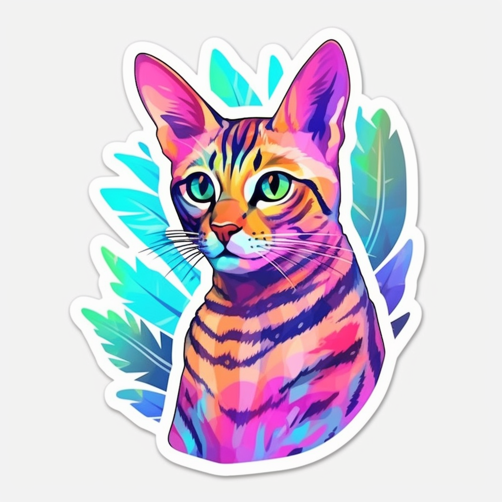 Bengal bengal cat vinyl decal sticker for car laptop tumbler more â