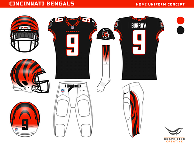 Nfl imagined cincinnati bengals by brave bird creative on