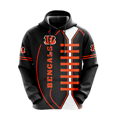 Cincinnati bengals hoodie pullover hooded sweatshirts casual sportswear s