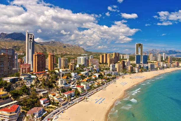 Benidorm spain stock photos pictures royalty