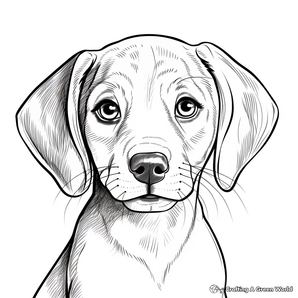 Beagle puppy coloring pages