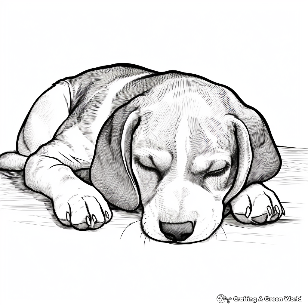 Beagle puppy coloring pages