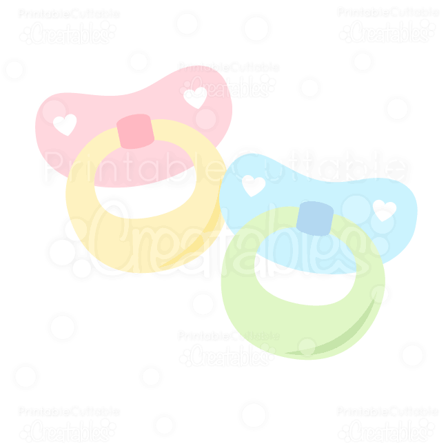 Sweet baby girl svg clipart embellishments set