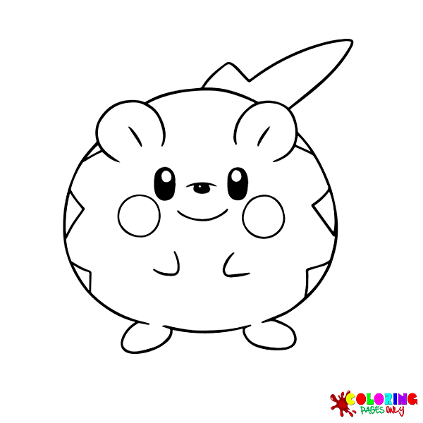 Togedemaru coloring pages