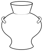 Vase outline coloring page free printable coloring pages