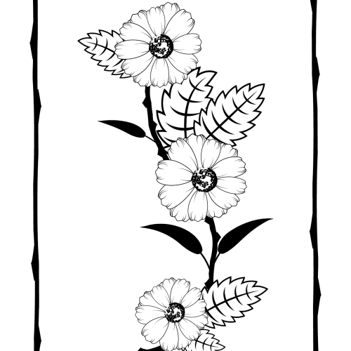 Flower coloring pages