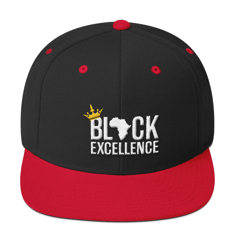 Black excellence wool blend snapback