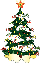 Cute christmas tree clipart â